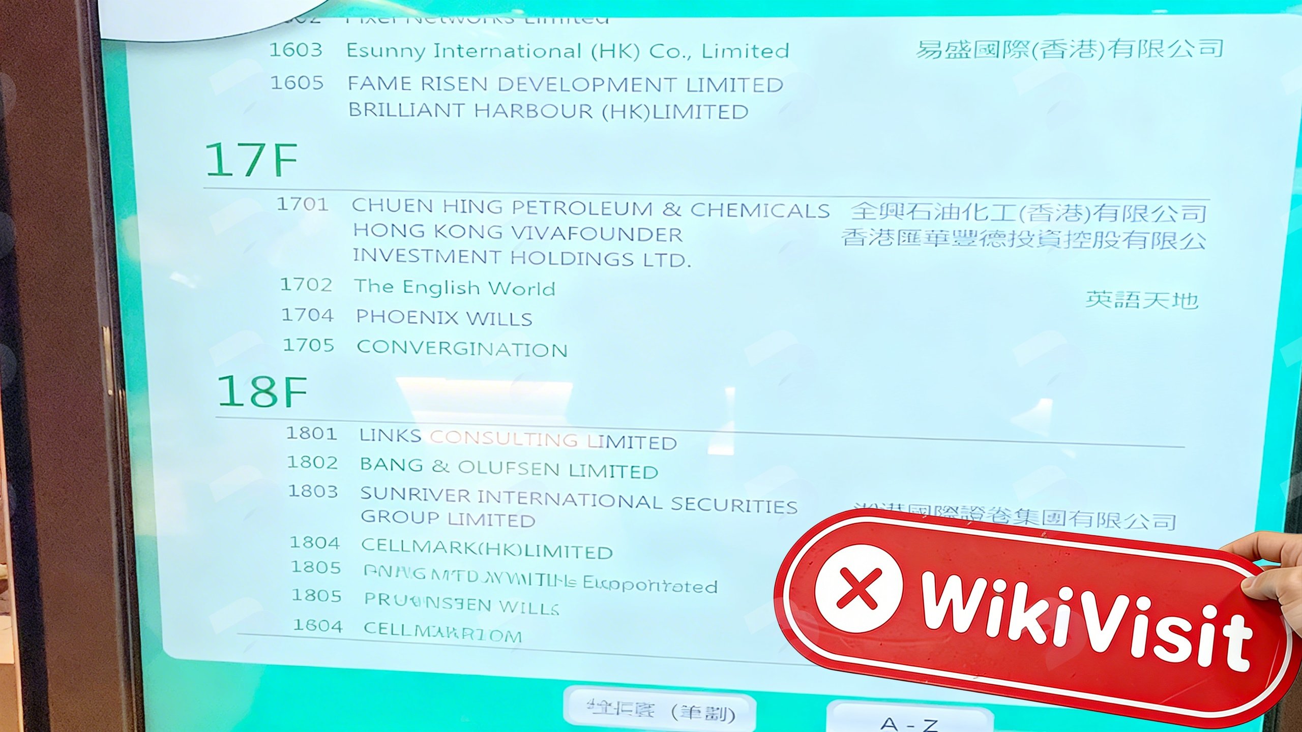 การเยี่ยมชม matrixport ในฮ่องกง ประเทศจีน -- ไม่พบสำนักงาน