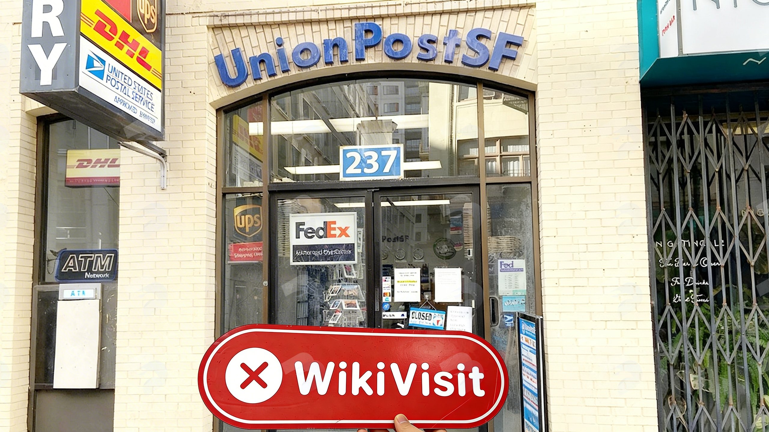 Uma visita ao local da Cryptocurrency Exchange Kraken em San Francisco, EUA, sem um local de negócios real encontrado
