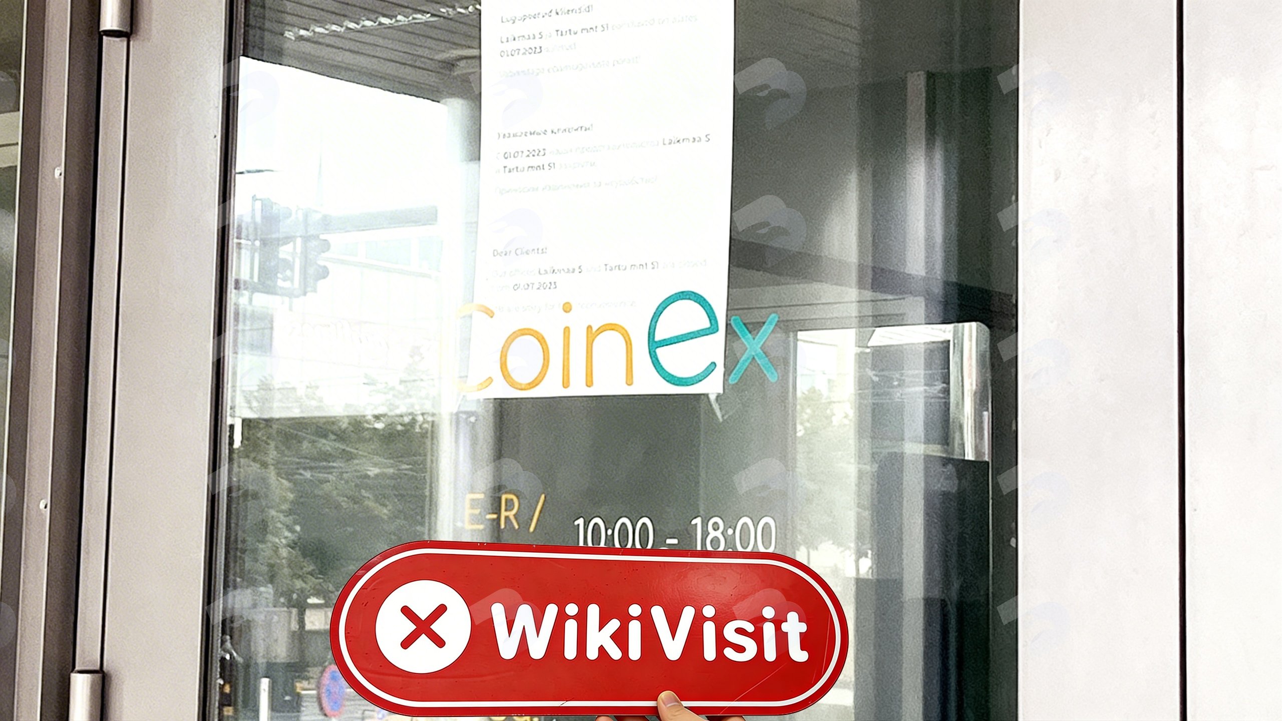 Visita a CoinEx en Estonia - No se encontró oficina