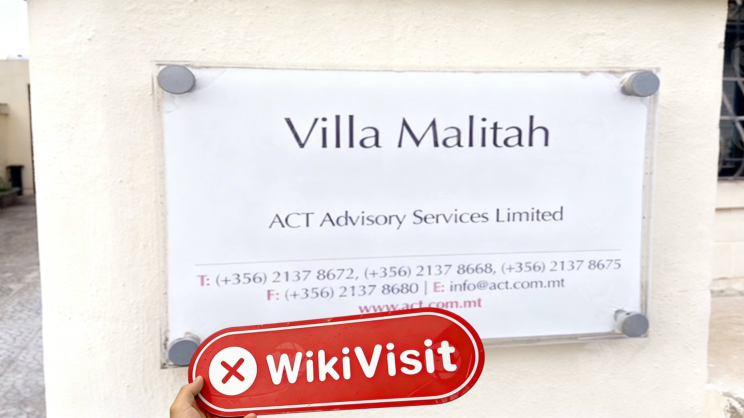 การเยี่ยมชม coinDeaL ในมอลตา -- ไม่พบสำนักงาน