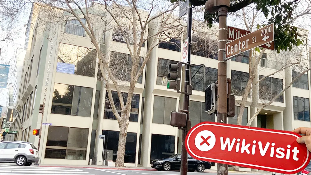 Uma visita ao site da Cryptocurrency Exchange FTX em Berkeley. Seu endereço comercial não existe