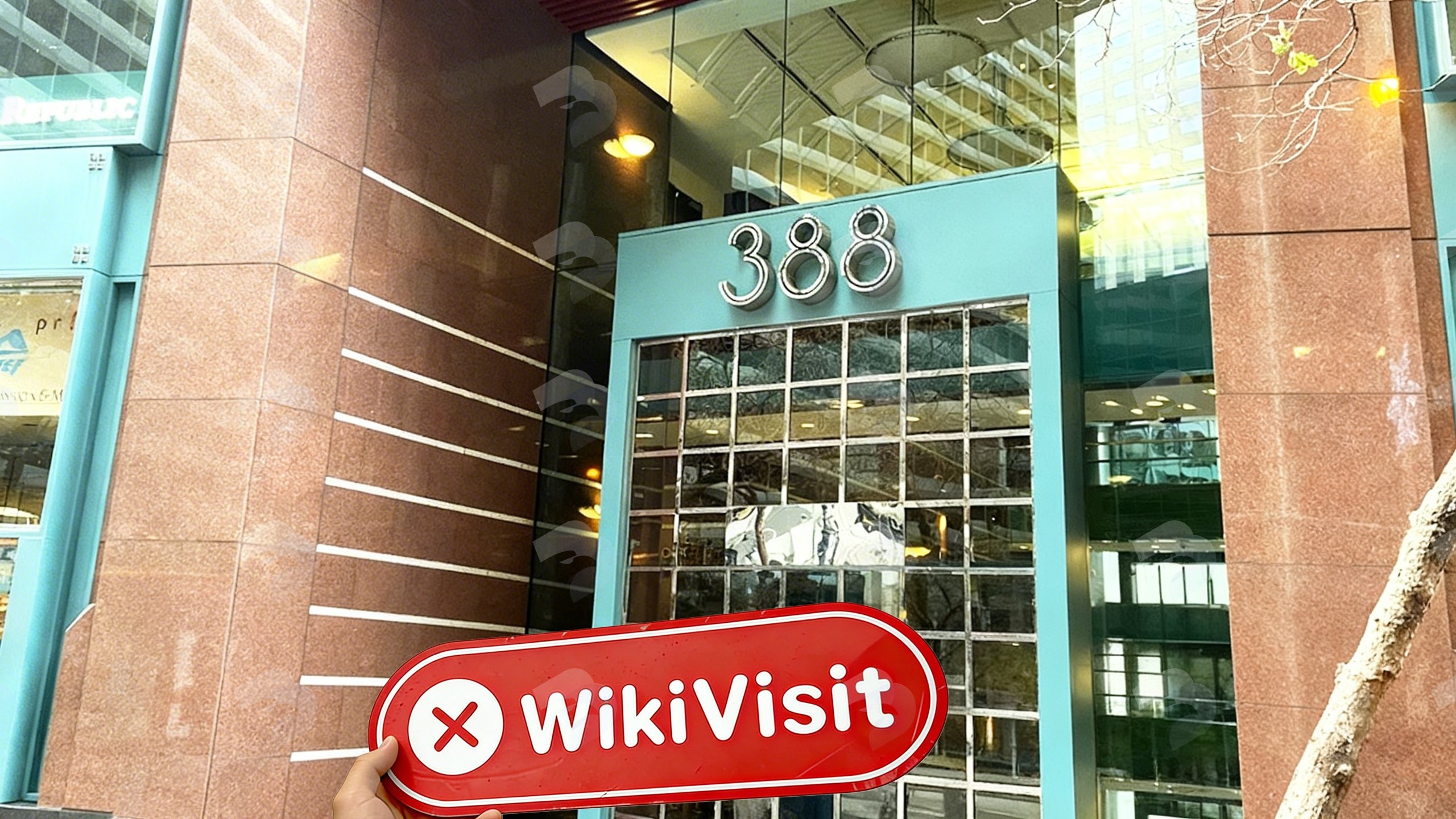 Uma visita ao local para o endereço do escritório falso OKCoin