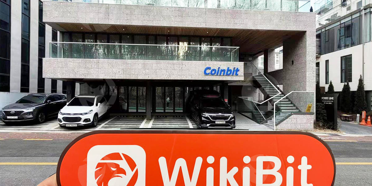 Uma visita ao local da Cryptocurrency Exchange Coinbit em Seul, onde seu endereço comercial existe