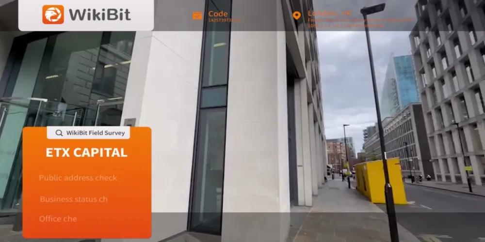 การเยี่ยมชม ETX CAPITAL ในสหราชอาณาจักร -- ไม่พบสำนักงาน